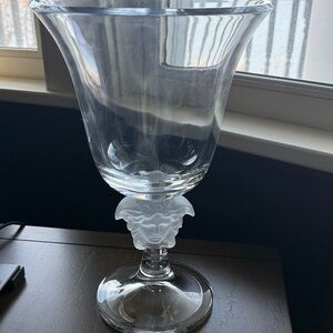 Versace Clear Glassware with White Detailing